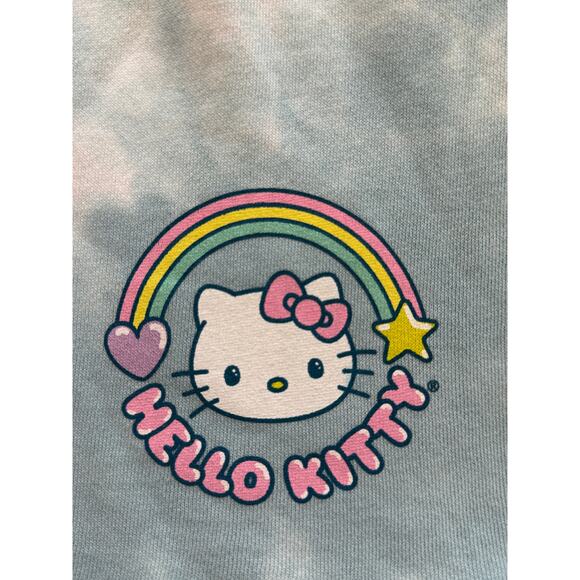 New ~ HELLO KITTY SANRIO ~ Tie Dye Unicorn Shorts Size M - Picture 3 of 5